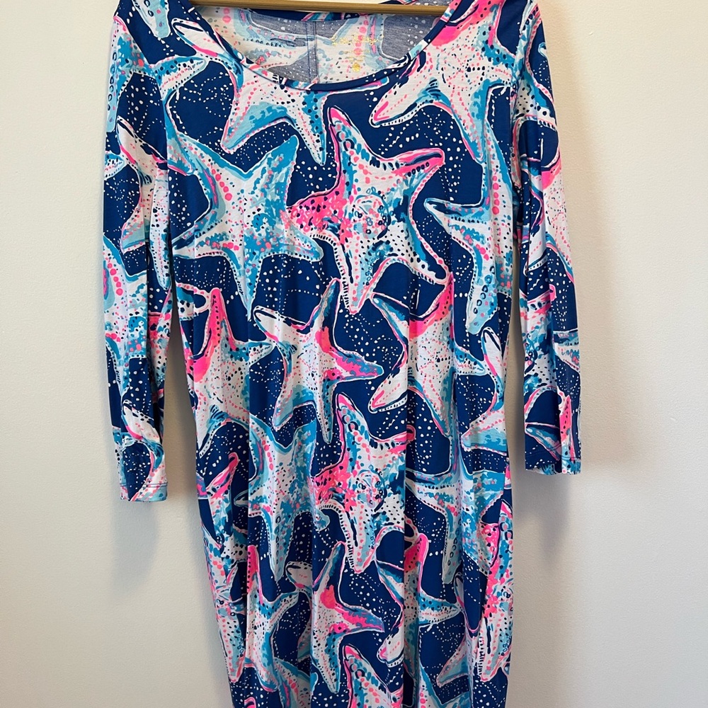 Lilly Pulitzer Vibrant Starfish Long Sleeve Dress